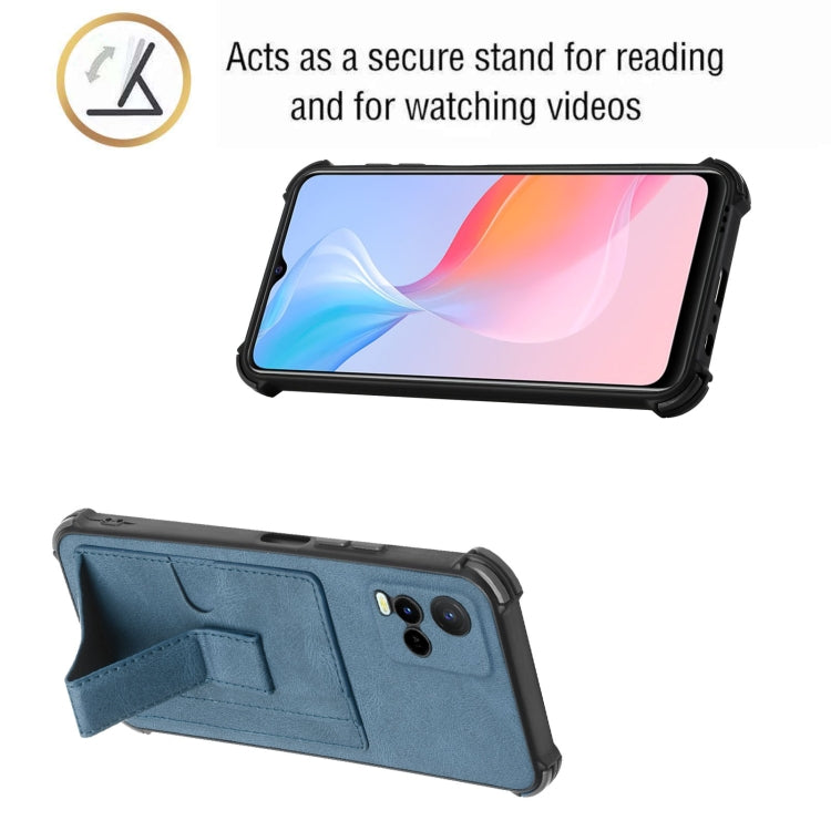 For vivo Y33s/Y21 2021/Y21s 2021 Dream Holder Card Bag Shockproof Phone Case