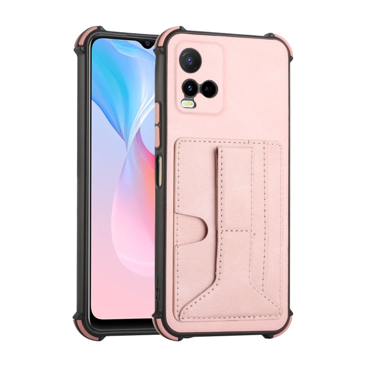 For vivo Y33s/Y21 2021/Y21s 2021 Dream Holder Card Bag Shockproof Phone Case