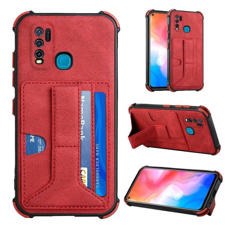 For vivo Y50/Y30/Y30i Dream Holder Card Bag Shockproof Phone Case