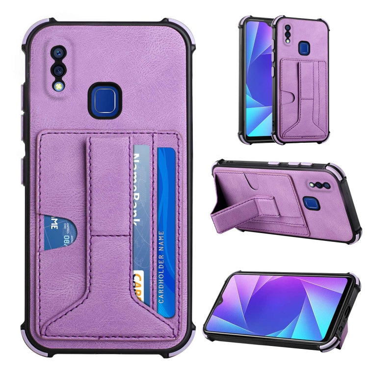 For vivo Y95/Y1s/Y91 with Fingerprint Hole Dream Holder Card Bag Shockproof Phone Case