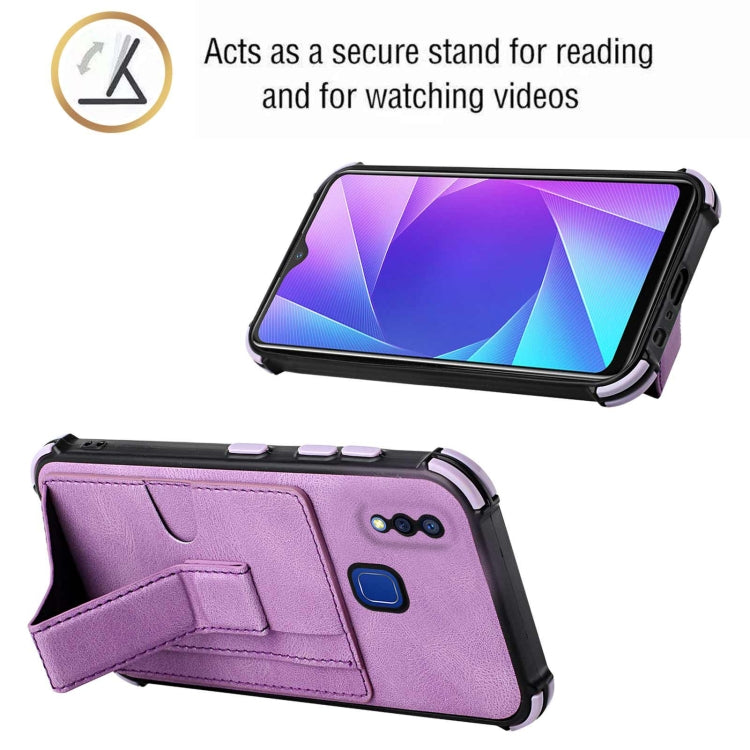 For vivo Y95/Y1s/Y91 with Fingerprint Hole Dream Holder Card Bag Shockproof Phone Case