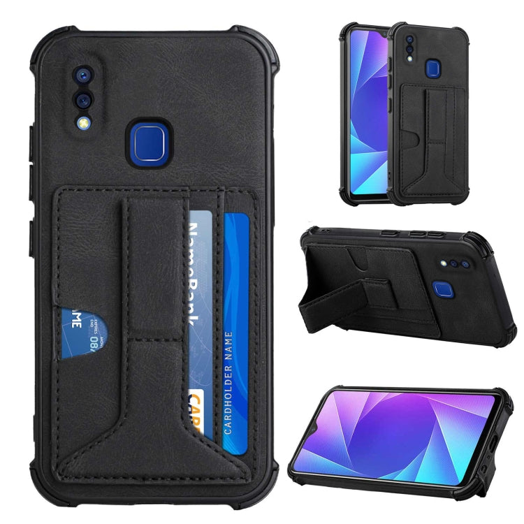 For vivo Y95/Y1s/Y91 with Fingerprint Hole Dream Holder Card Bag Shockproof Phone Case