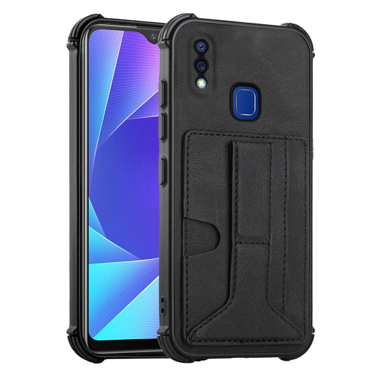 For vivo Y95/Y1s/Y91 with Fingerprint Hole Dream Holder Card Bag Shockproof Phone Case
