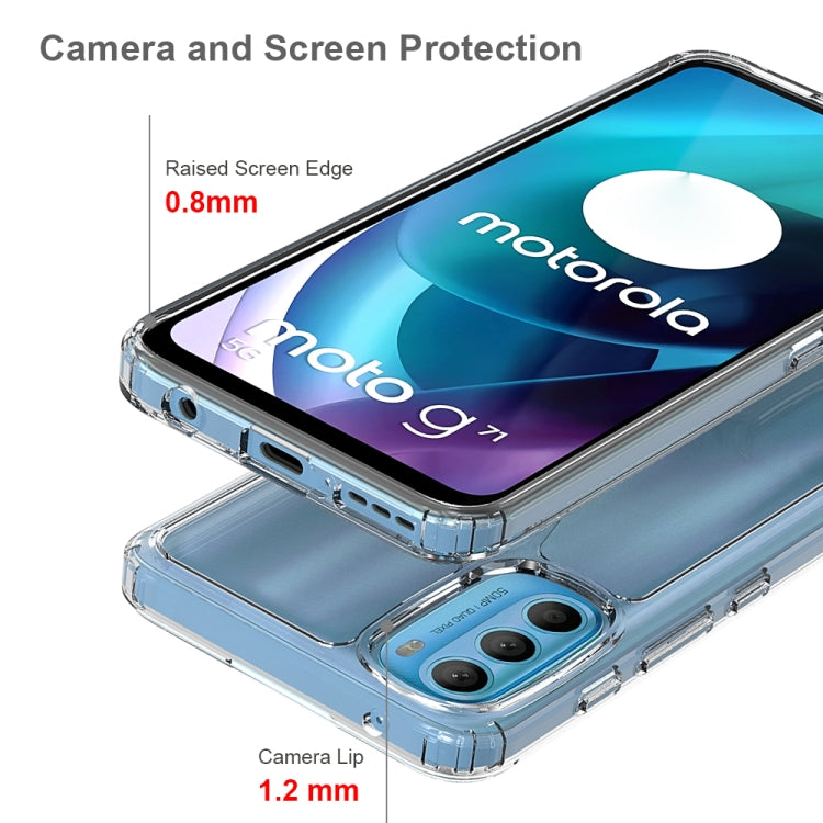For Motorola Moto G71 5G Shockproof Scratchproof TPU + Acrylic Phone Case