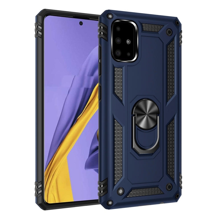 For Galaxy A51 Armor Shockproof TPU + PC Protective Case with 360 Degree Rotation Holder