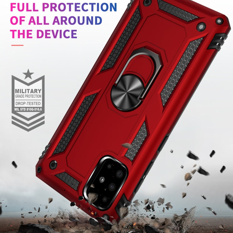 For Galaxy A51 Armor Shockproof TPU + PC Protective Case with 360 Degree Rotation Holder