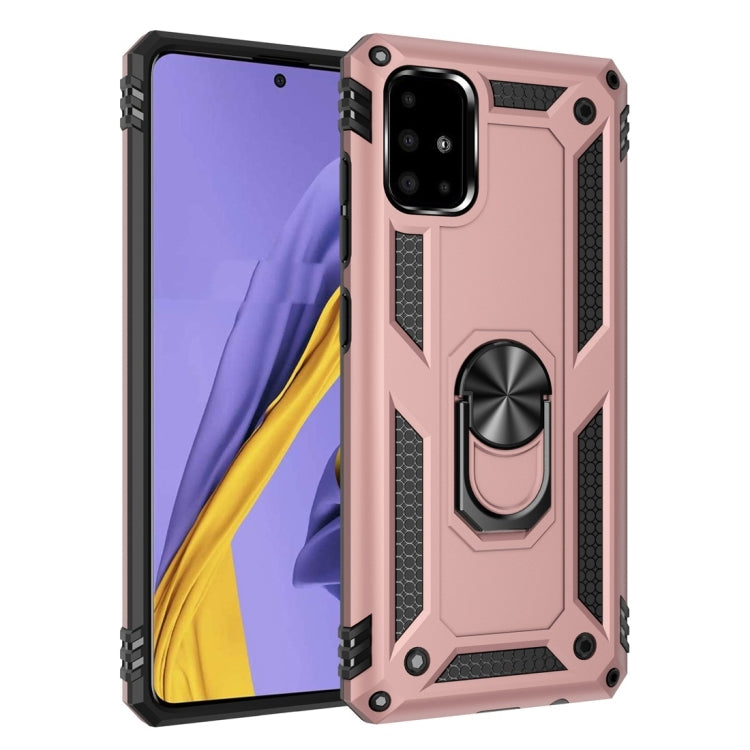 For Galaxy A51 Armor Shockproof TPU + PC Protective Case with 360 Degree Rotation Holder