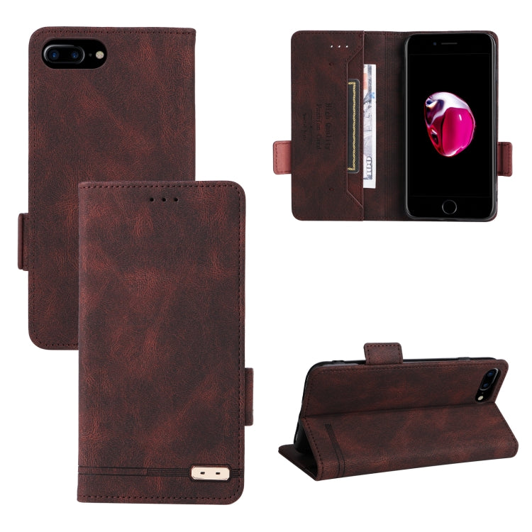 For iPhone SE 2022 / SE 2020 / 8 / 7 Magnetic Clasp Leather Phone Case