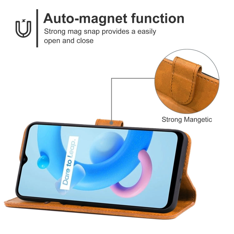 Leather Phone Case For OPPO Realme C20