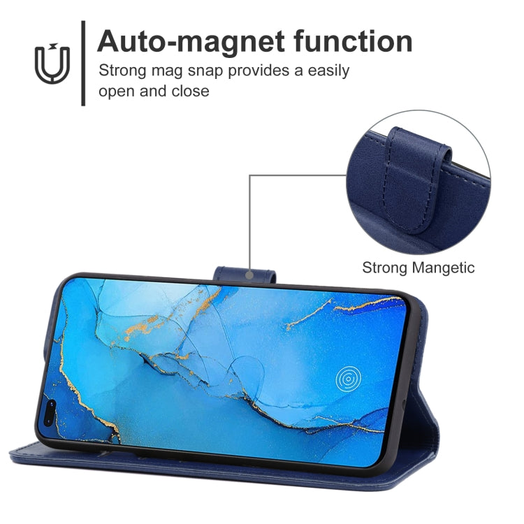 Leather Phone Case For OPPO Reno3