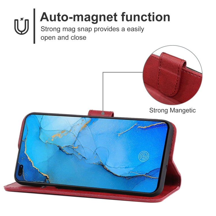 Leather Phone Case For OPPO Reno A