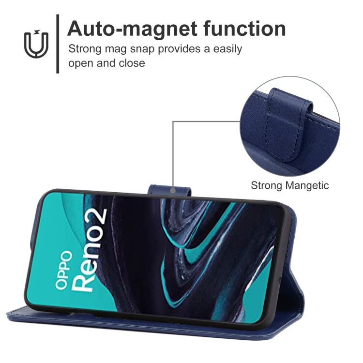 Leather Phone Case For OPPO Reno2