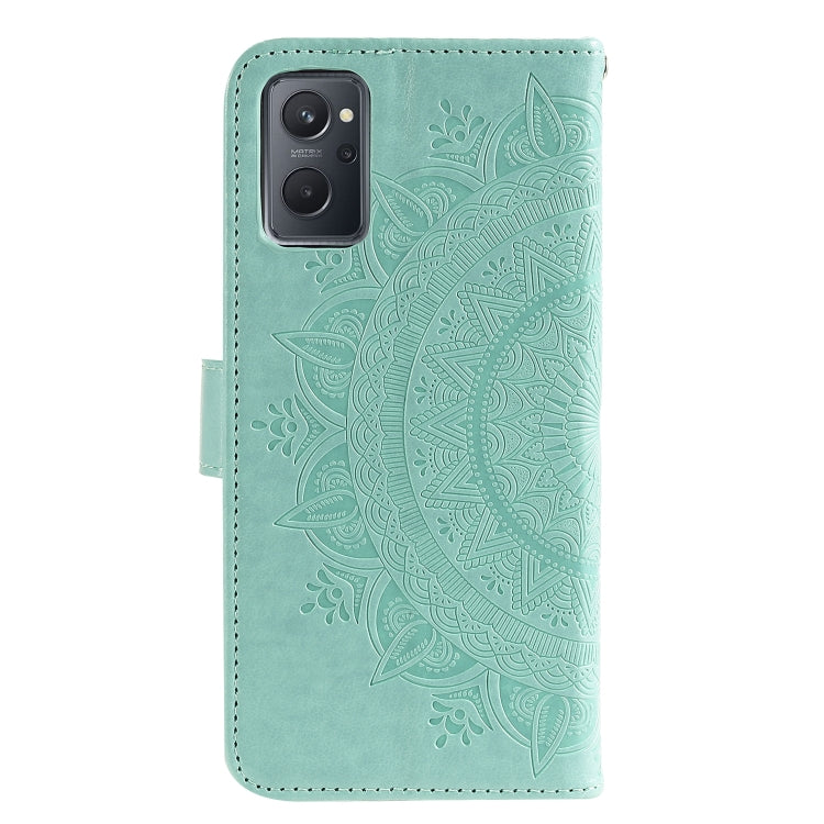 For OPPO Realme 9i Totem Flower Embossed Leather Phone Case