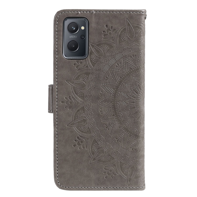 For OPPO Realme 9i Totem Flower Embossed Leather Phone Case
