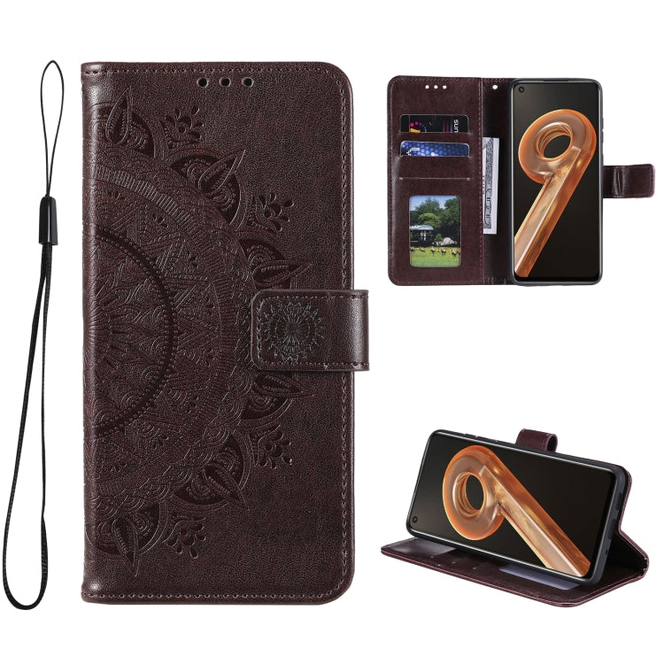For OPPO Realme 9i Totem Flower Embossed Leather Phone Case