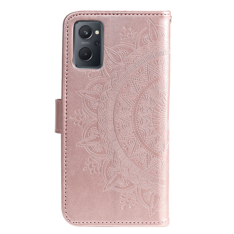 For OPPO Realme 9i Totem Flower Embossed Leather Phone Case