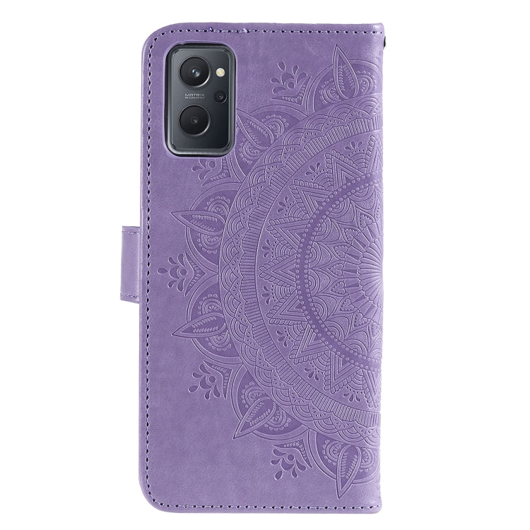 For OPPO Realme 9i Totem Flower Embossed Leather Phone Case