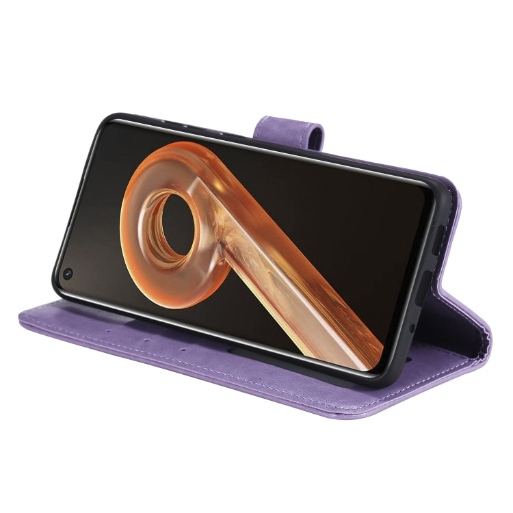 For OPPO Realme 9i Totem Flower Embossed Leather Phone Case