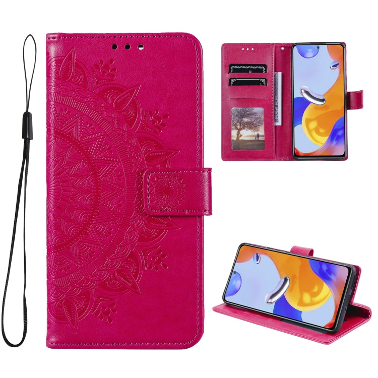 For Xiaomi Redmi Note 11 Pro 4G Global Totem Flower Embossed Leather Phone Case