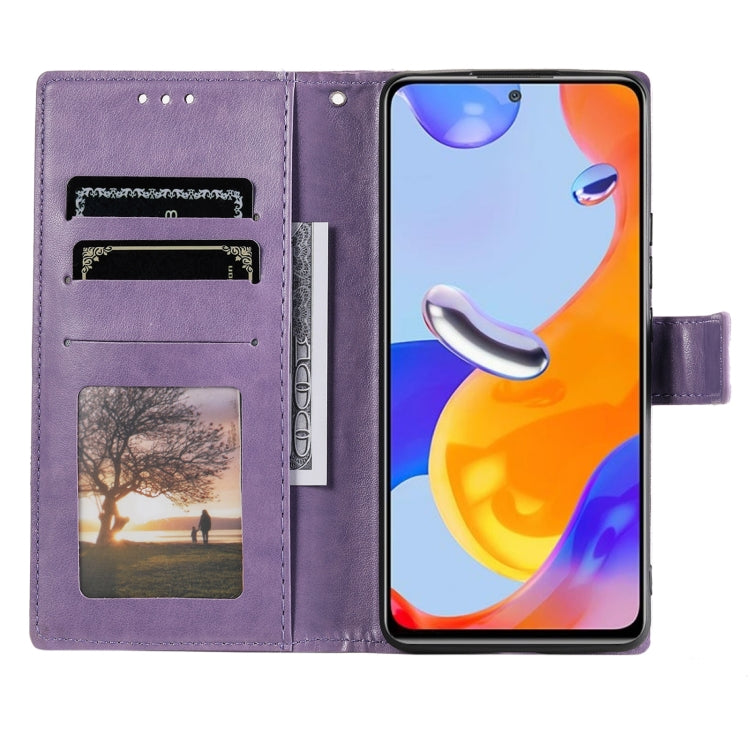 For Xiaomi Redmi Note 11 Pro 4G Global Totem Flower Embossed Leather Phone Case