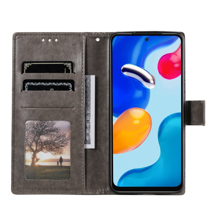 For Xiaomi Redmi Note 11S Totem Flower Embossed Leather Phone Case