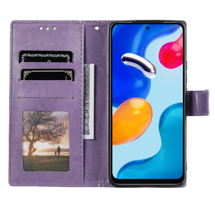 For Xiaomi Redmi Note 11S Totem Flower Embossed Leather Phone Case