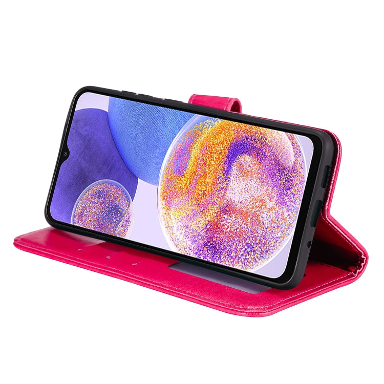 For Samsung Galaxy A23 Totem Flower Embossed Leather Phone Case