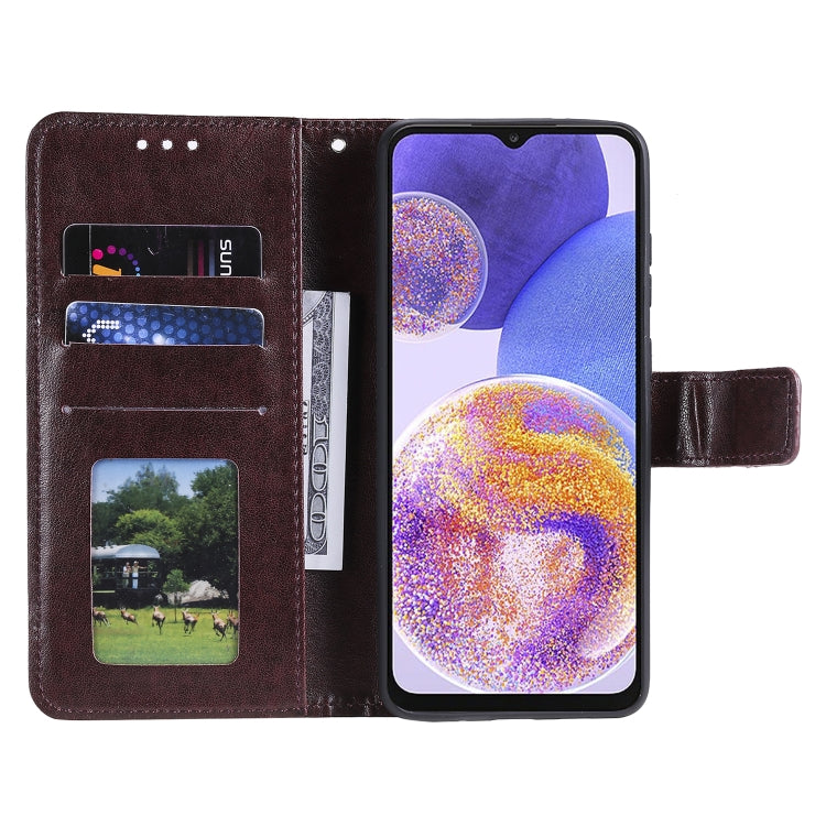 For Samsung Galaxy A23 Totem Flower Embossed Leather Phone Case