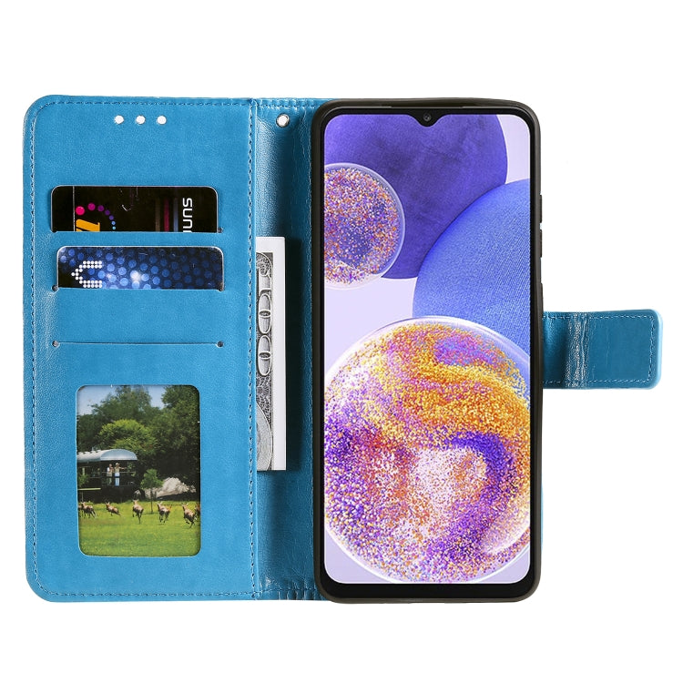For Samsung Galaxy A23 Totem Flower Embossed Leather Phone Case