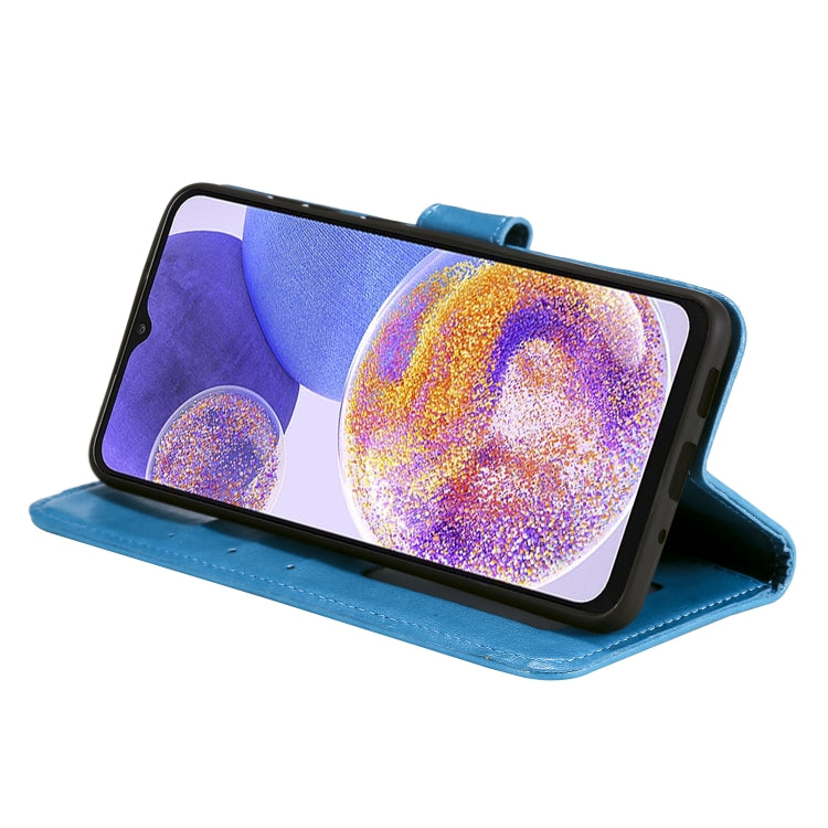 For Samsung Galaxy A23 Totem Flower Embossed Leather Phone Case