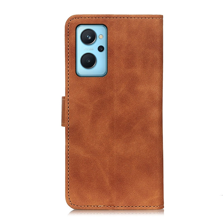 For OPPO Realme 9i / A36 4G / A76 4G / A96 4G KHAZNEH Retro Texture Horizontal Flip Leather Phone Case