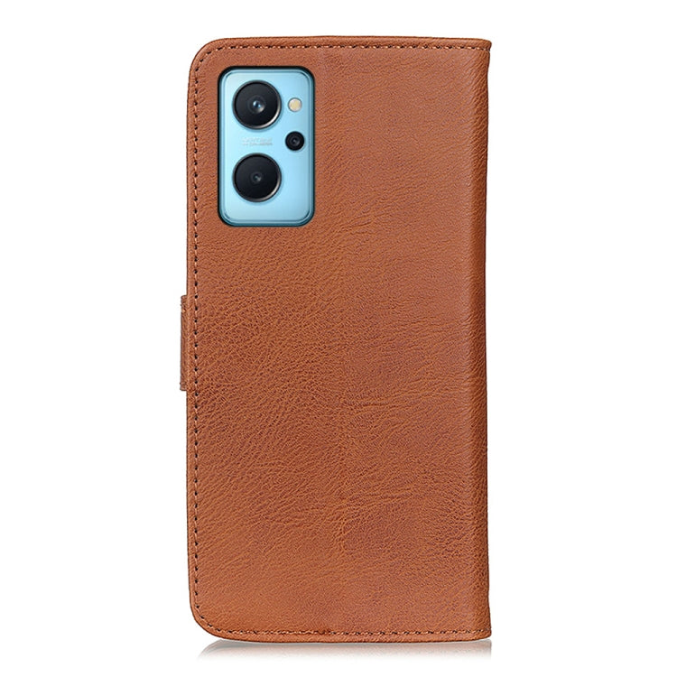 For OPPO Realme 9i / A36 4G / A76 4G / A96 4G KHAZNEH Cowhide Texture Horizontal Flip Leather Phone Case