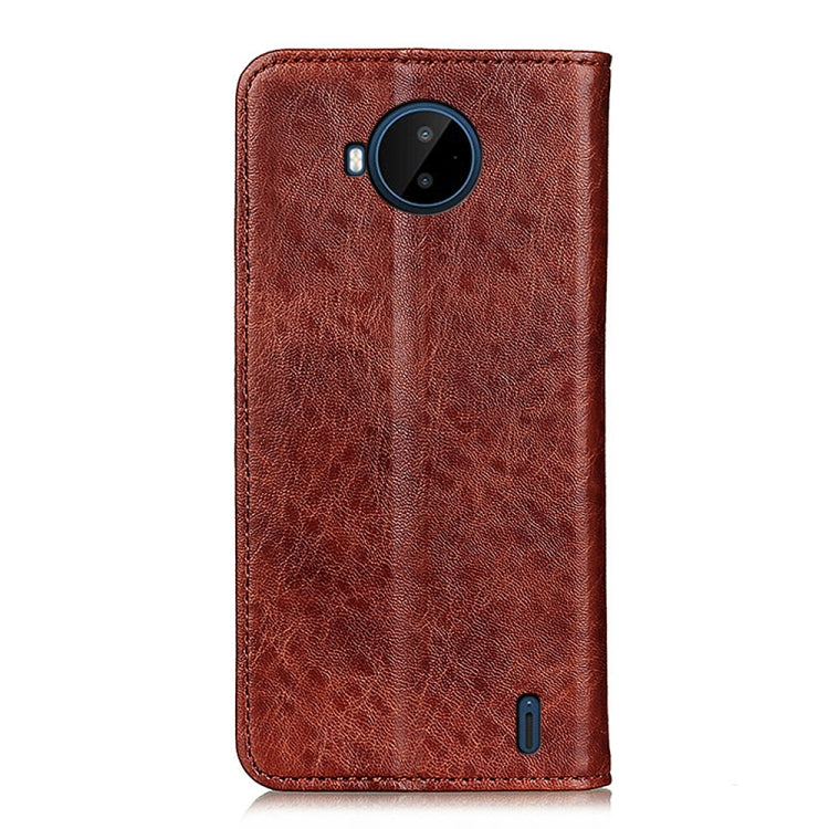 For Nokia C20 Plus Magnetic Crazy Horse Texture Horizontal Flip Leather Phone Case