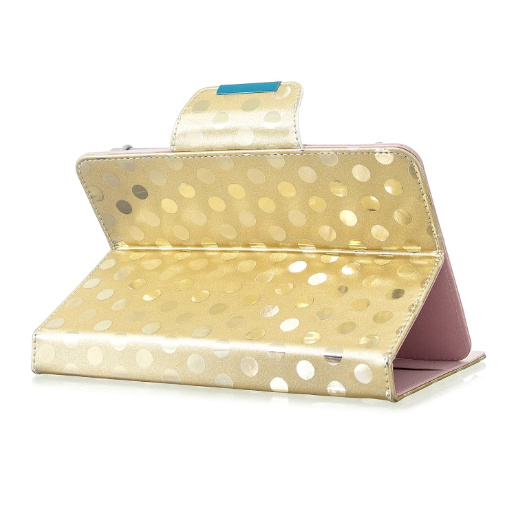 For 7 inch Universal Tablet Solid Color Wave Point Horizontal Flip Leather Case  , with Holder