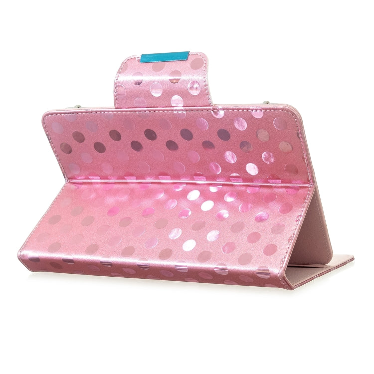 For 7 inch Universal Tablet Solid Color Wave Point Horizontal Flip Leather Case  , with Holder