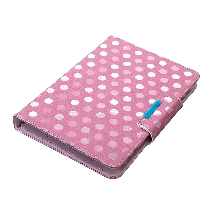For 7 inch Universal Tablet Solid Color Wave Point Horizontal Flip Leather Case  , with Holder