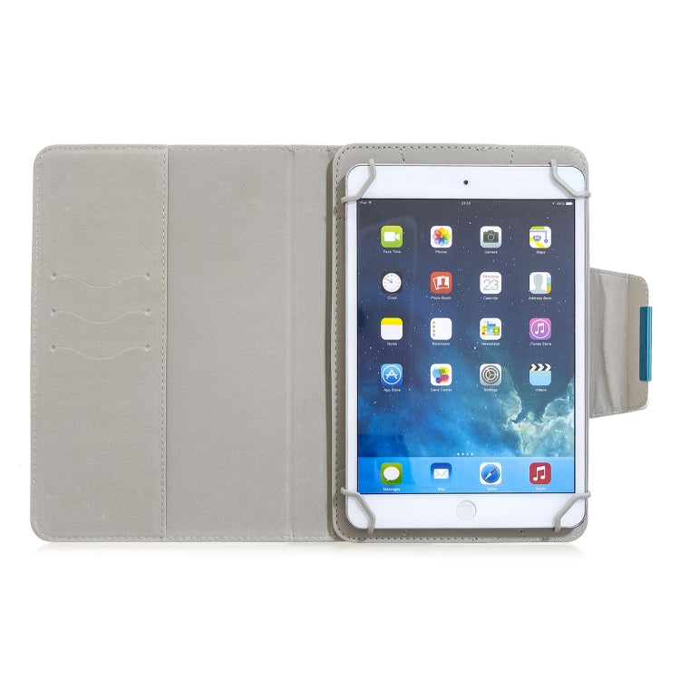 For 8 inch Universal Tablet Solid Color Wave Point Horizontal Flip Leather Case  , with Holder