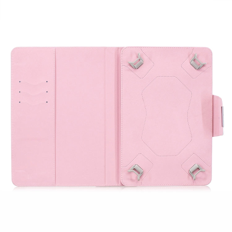 For 8 inch Universal Tablet Solid Color Wave Point Horizontal Flip Leather Case  , with Holder