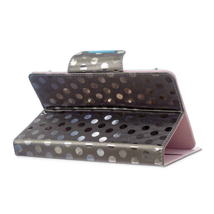 For 8 inch Universal Tablet Solid Color Wave Point Horizontal Flip Leather Case  , with Holder
