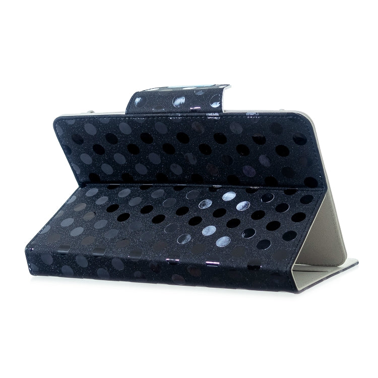 For 8 inch Universal Tablet Solid Color Wave Point Horizontal Flip Leather Case  , with Holder