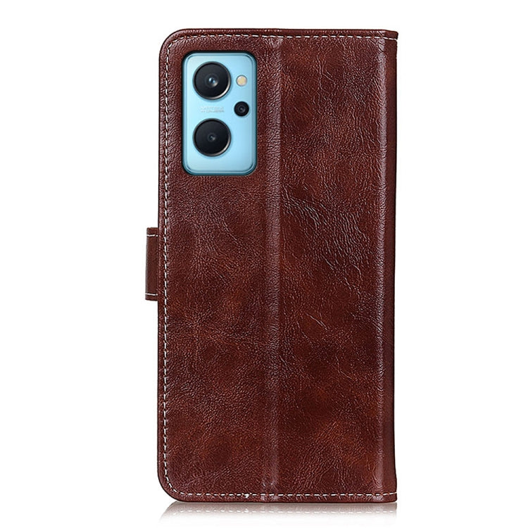 For OPPO Realme 9i / A36 4G / A76 4G / A96 4G Retro Crazy Horse Texture Horizontal Flip Leather Phone Case