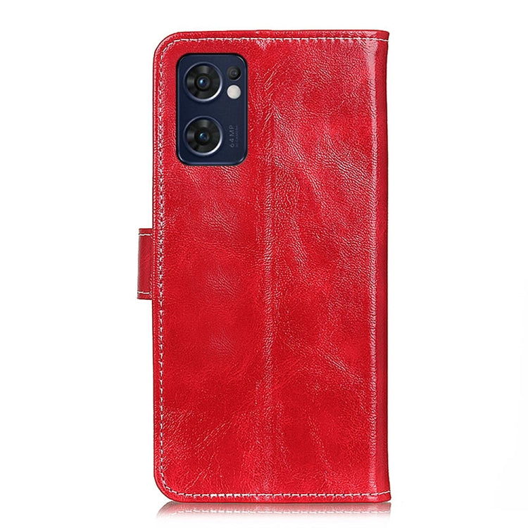 For OPPO Reno7 5G Overseas Version / Find X5 Lite Retro Crazy Horse Texture Horizontal Flip Leather Phone Case