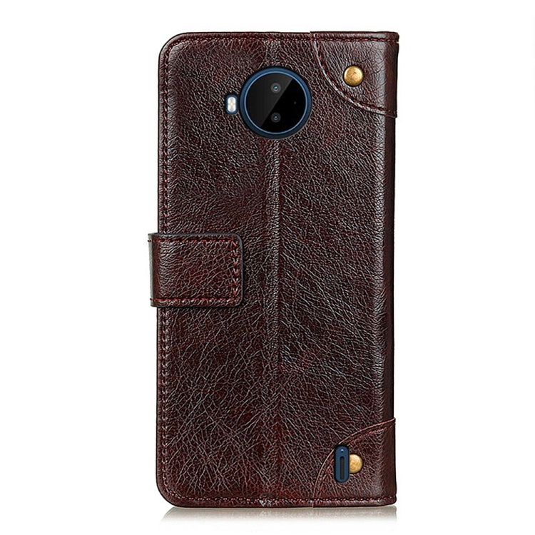 For Nokia C20 Plus Copper Buckle Nappa Texture Horizontal Flip Leather Phone Case