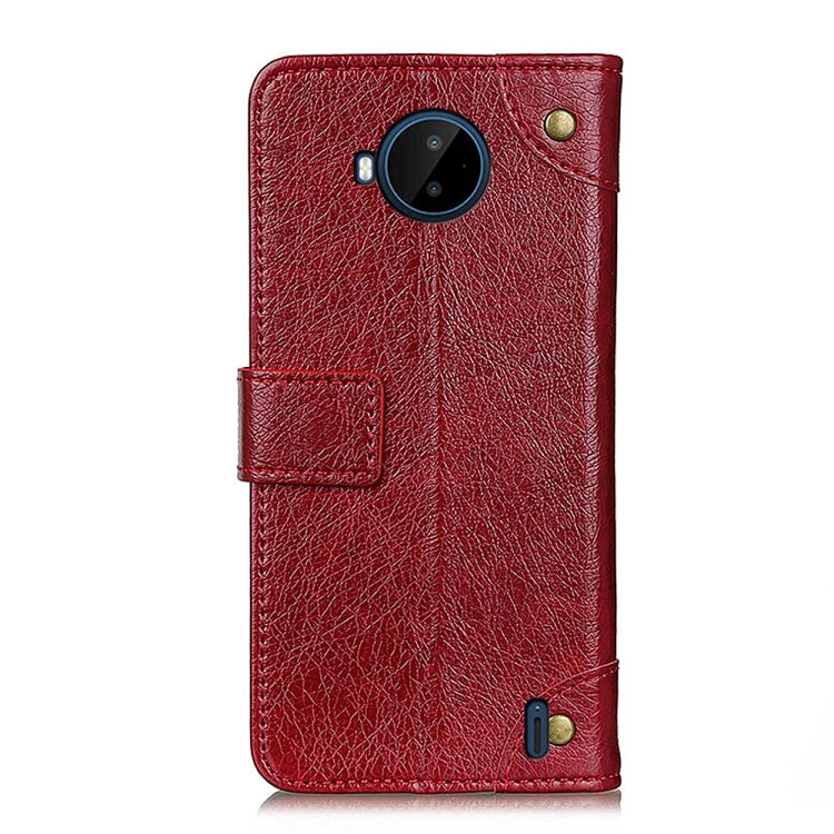 For Nokia C20 Plus Copper Buckle Nappa Texture Horizontal Flip Leather Phone Case