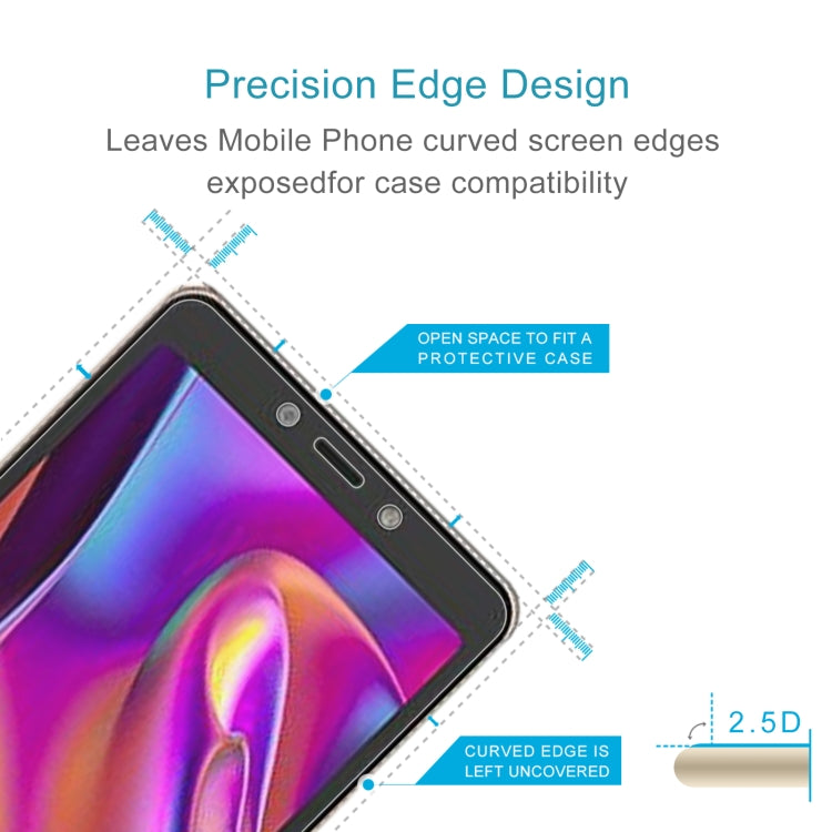 50 PCS 0.26mm 9H 2.5D Tempered Glass Film For Itel P33 Plus