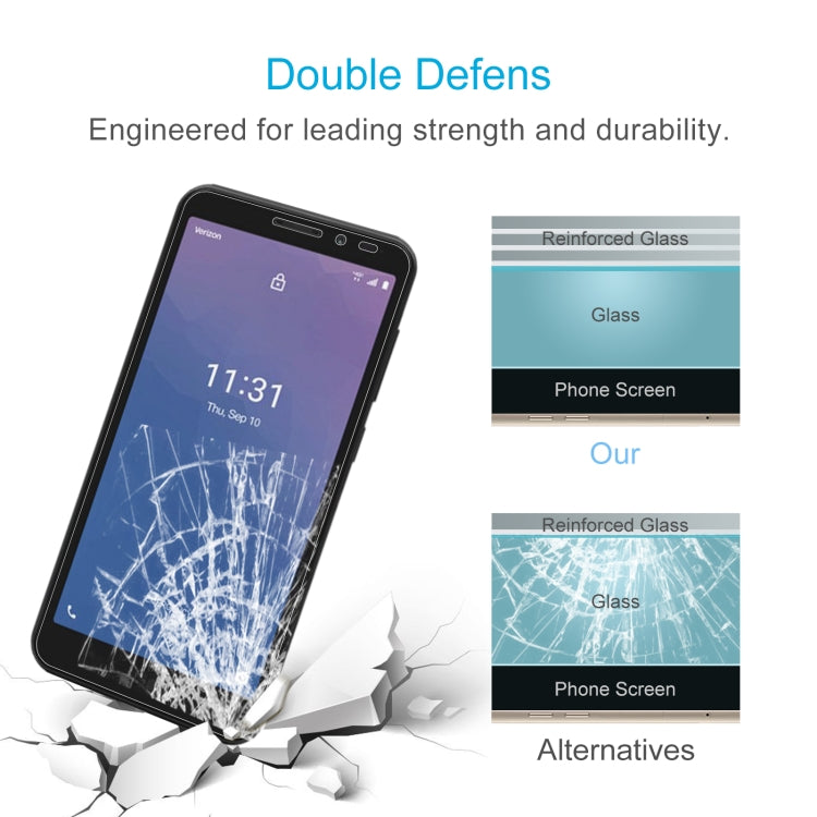 50 PCS 0.26mm 9H 2.5D Tempered Glass Film For Orbic Maui