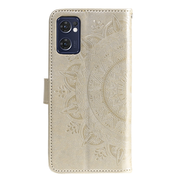 For OPPO Reno7 5G International Version / Find X5 Lite Totem Flower Embossed Leather Phone Case