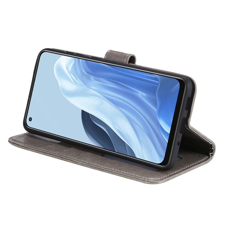 For OPPO Reno7 5G International Version / Find X5 Lite Totem Flower Embossed Leather Phone Case