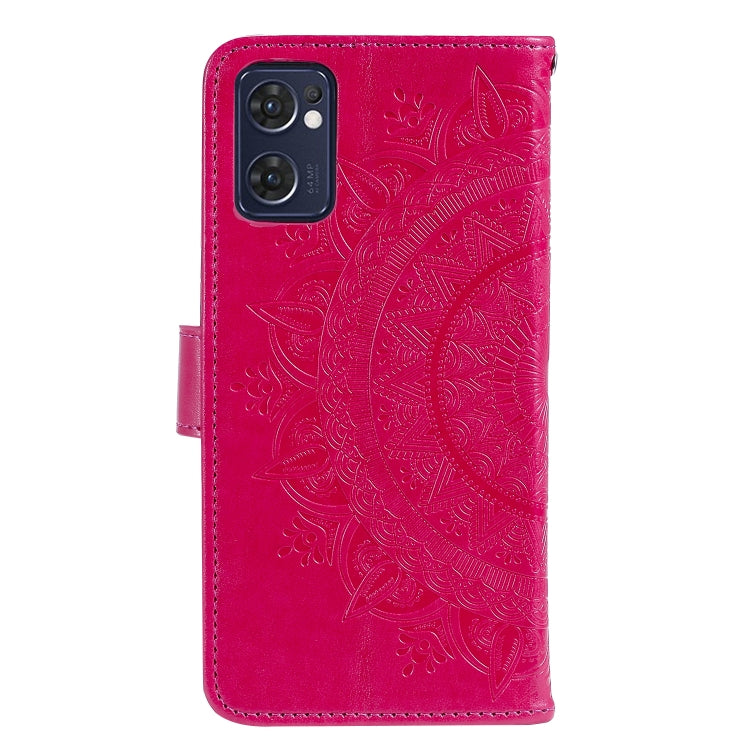 For OPPO Reno7 5G International Version / Find X5 Lite Totem Flower Embossed Leather Phone Case