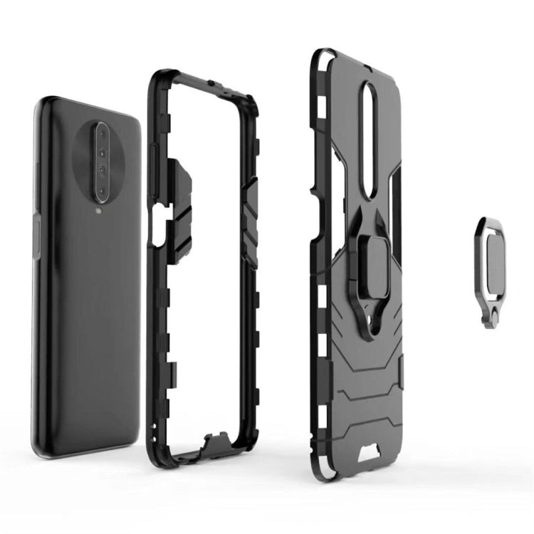 For Xiaomi Redmi K30 PC + TPU Shockproof Protective Case with Magnetic Ring Holder